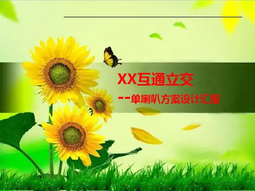某互通立交单喇叭方案设计汇报