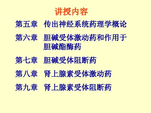 第二篇-外周神经系统药理.课件