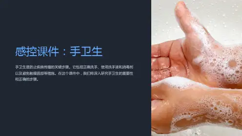感控课件：手卫生