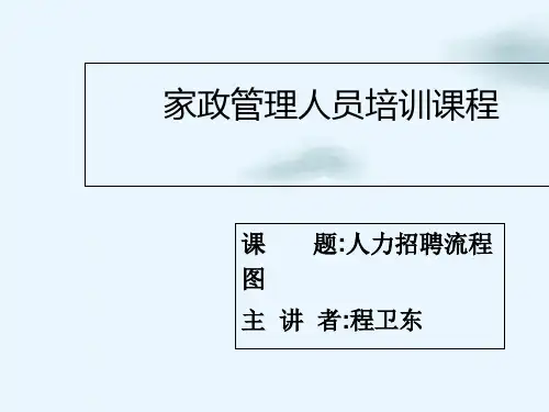 家政管理人员培训课件(PPT36页)