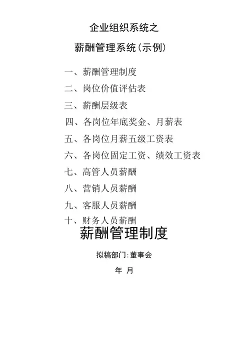 长松组织系统工具-薪酬管理系统