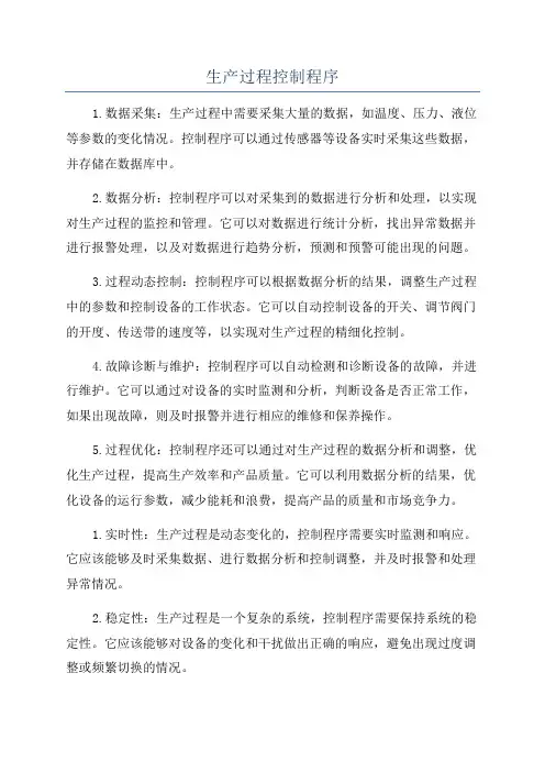 生产过程控制程序