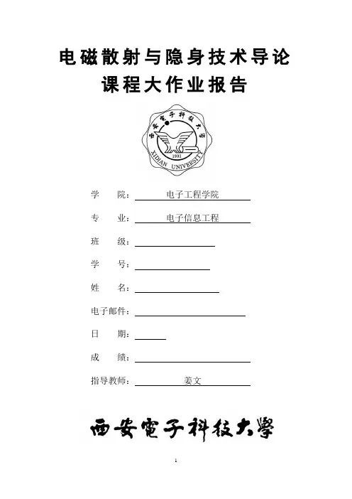 电磁散射作业教材