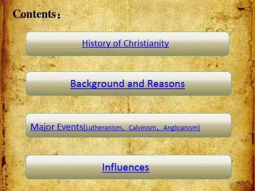 religiousreformation宗教改革PPT精品文档