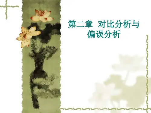 第2章对比分析与偏误分析