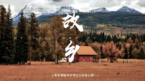 初中语文人教部编版九年级上册 15 《故乡》教学课件(共20张PPT).ppt