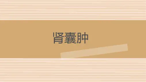 (医学课件)肾囊肿PPT演示课件全文