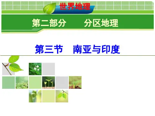 高中地理一轮复习南亚与印度(共92张PPT)