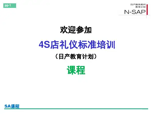 4S店接待礼仪培训