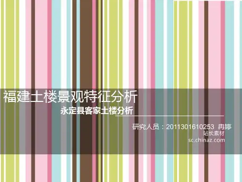 福建土楼景观特征分析