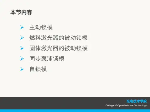 锁模课件
