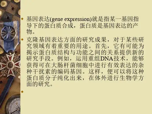 基因工程-第9章-外源基因的表达