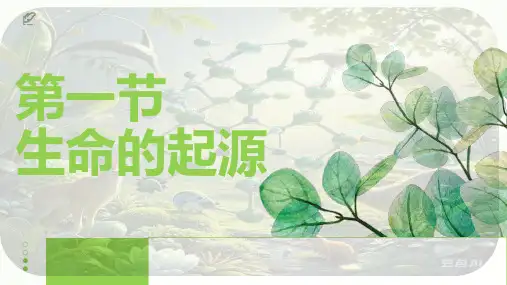 5.1.1生命的起源-八年级生物下册同步精品课件(济南版)