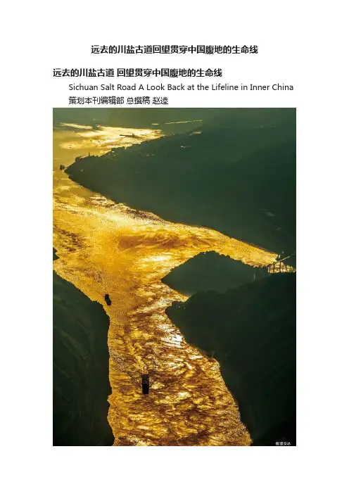 远去的川盐古道回望贯穿中国腹地的生命线