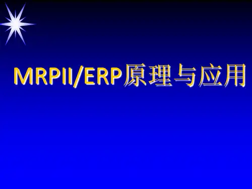 ERP原理与应用课件(PPT 60张)
