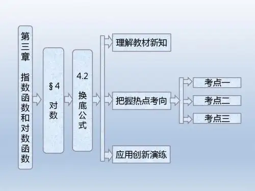 高中数学北师大版必修一 4.2 换底公式课件(34张)