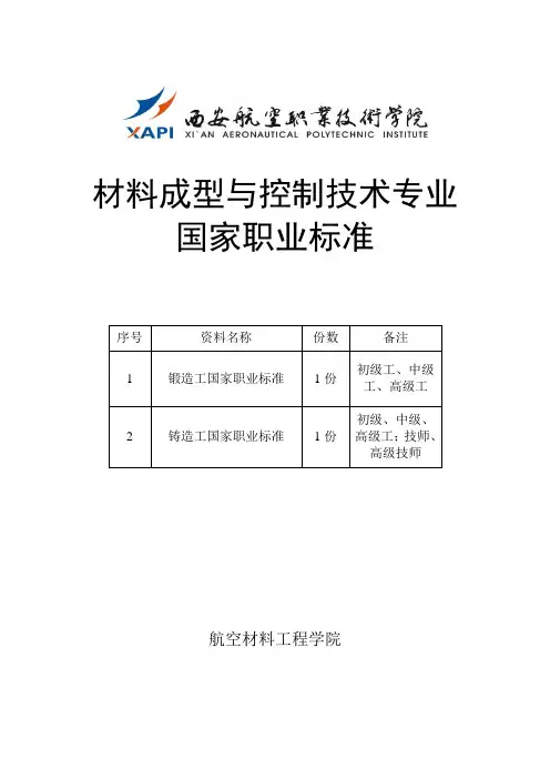 锻造工国家职业标准