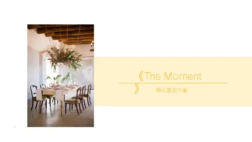 《The Moment》策划ppt