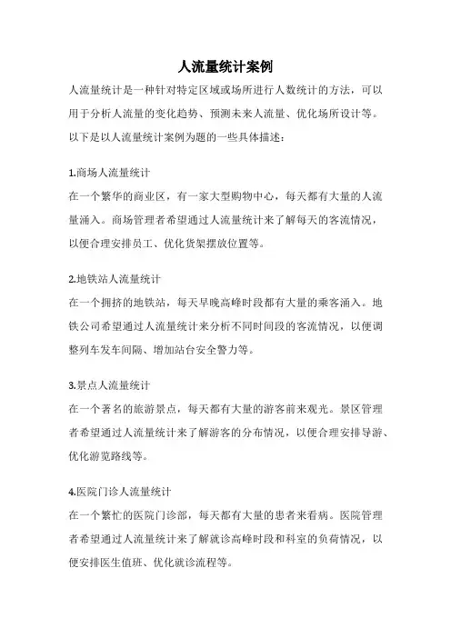 人流量统计案例