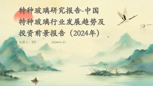 特种玻璃研究报告-中国特种玻璃行业发展趋势及投资前景报告(2024年)