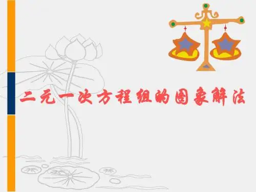 二元一次方程组的图象解法
