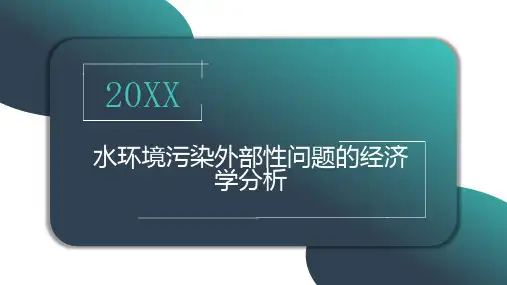 水环境污染外部性问题的经济学分析