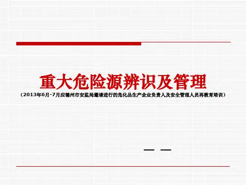 重大危险源