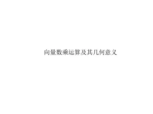 向量数乘运算及其几何意义课件