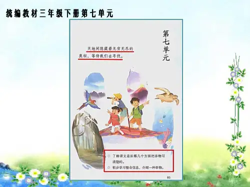 22我们奇妙的世界 ( 课件)部编版语文三年级下册