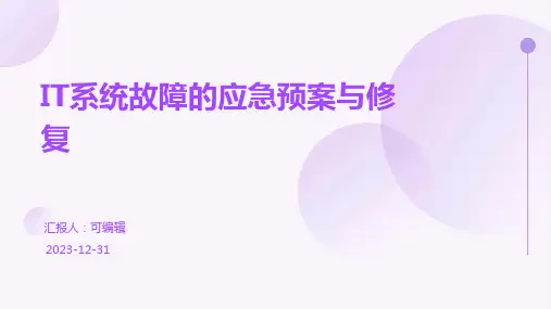 IT系统故障的应急预案与修复
