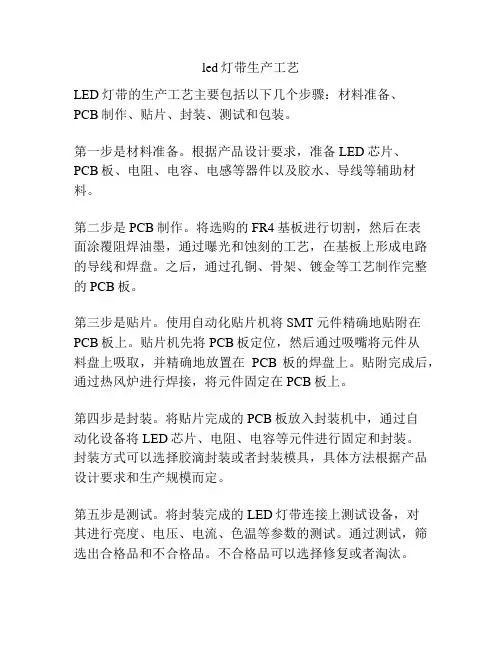 led灯带生产工艺