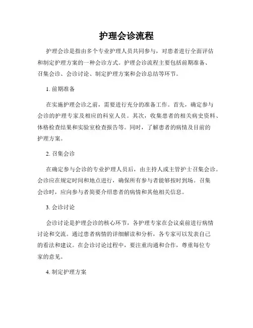 护理会诊流程