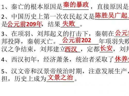 汉武帝推进大一统格局 课件(24张PPT)