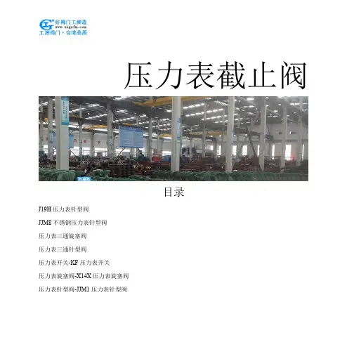 压力表截止阀