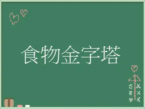 食物金字塔