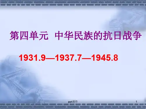中华民族的抗日战争  ppt课件
