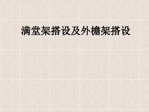 满堂架搭设及外檐架搭设验收培训讲义PPT(52页,图文并茂)