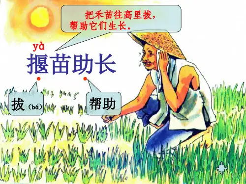 部编教材二年级下册语文《揠苗助长》ppt上课用ppt