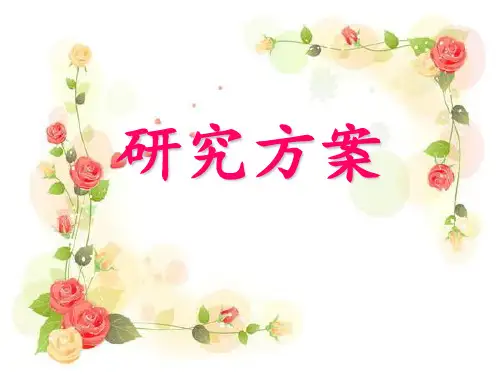 社会学研究方法作业 研究计划书