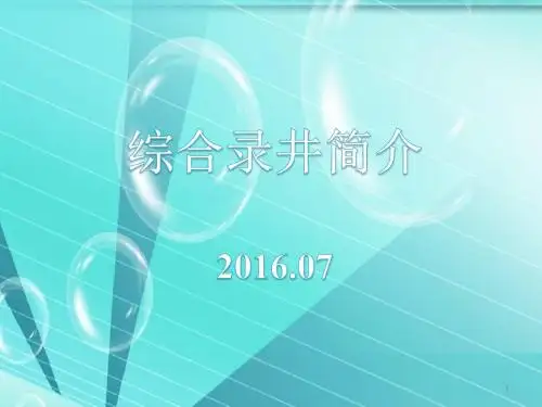 综合录井简介ppt课件
