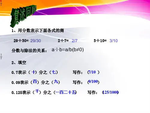 分数与小数互化课件