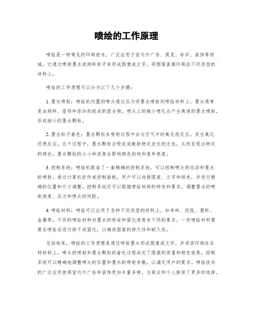 喷绘的工作原理