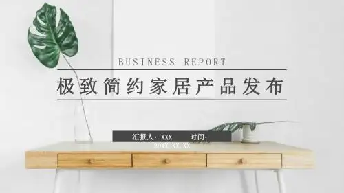 简约家居产品发布PPT模板