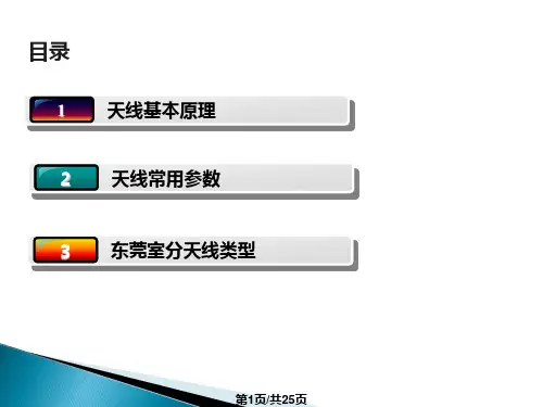 天线基本原理及室分天线介绍