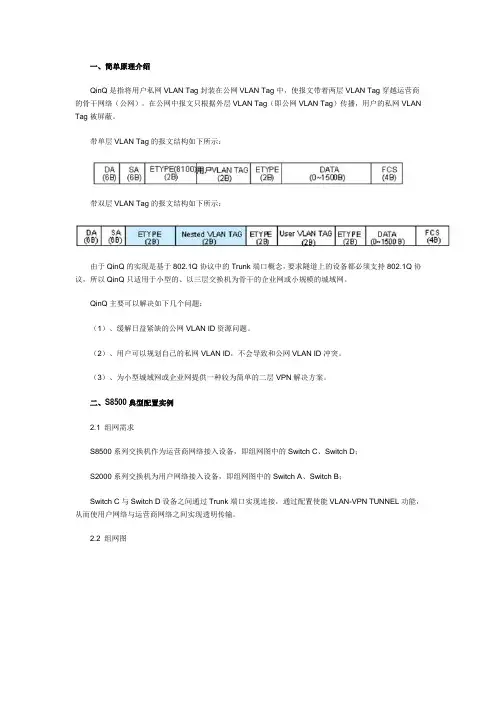 QinQ技术简介及配置实例