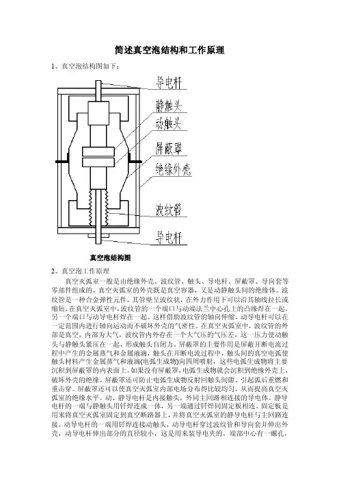 简述真空泡结构和工作原理