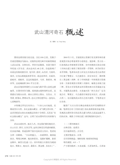 武山渭河奇石概述