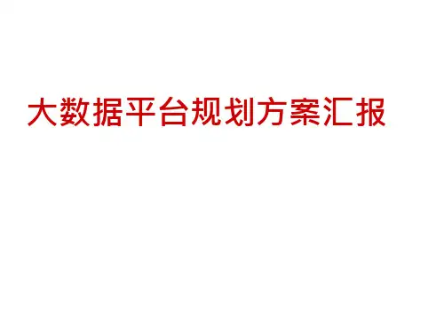 大数据平台规划方案汇报(PPT 22张) 