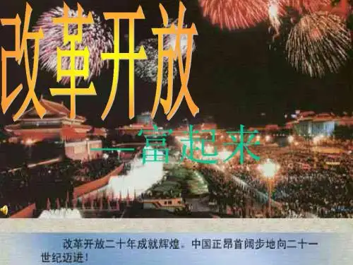 八下 二2改革开放富起来