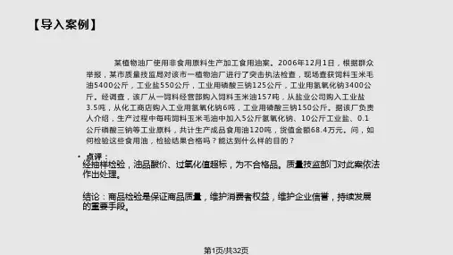 商品检验的方法